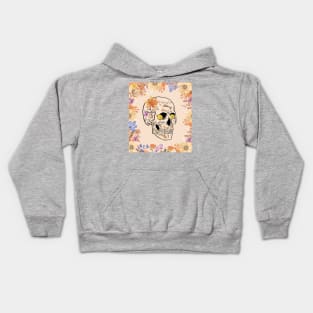 Floral Skull Kids Hoodie